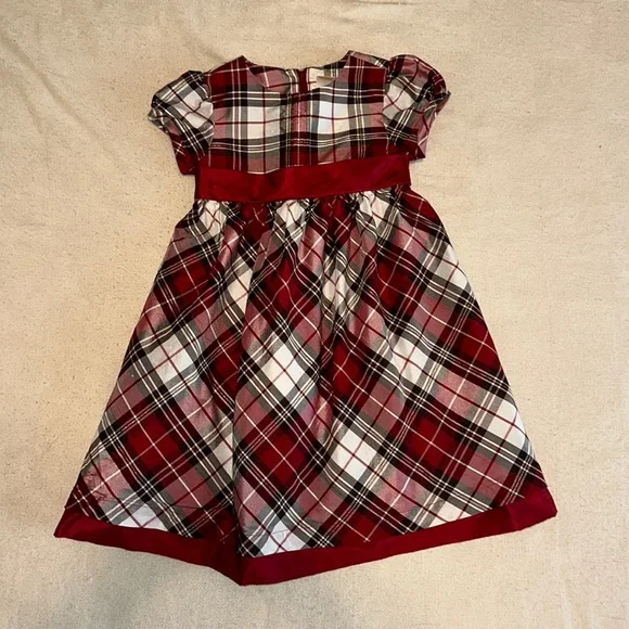 slim fit dress slacks Manchester Plaid Red Sash Dress – Classic Whimsy main image 1